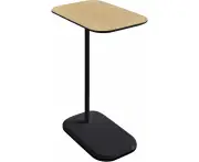 Deanna Side Table, Black/Light Oak