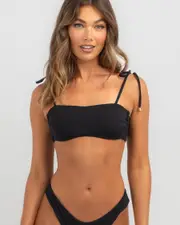[Topanga] Topanga Women's Murphy Bandeau Bikini Top in Black Size 10 10 Black