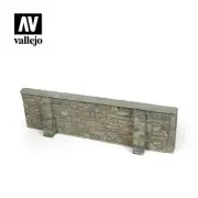 VALSC106 - Vallejo Scenics - 1:35 Ardennes Village Wall 24x7cm
