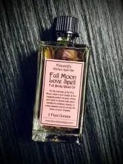 Full Moon Love Magick Oil (2 Oz) Silver Tea-Light, Handmade, Witchcraft, Hoodoo