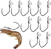 Live Shrimp Hook, Fishing Bait Gear, High Carbon Steel Material, Multifunctional Shrimp Holder Hook for Inshore and Offshore, River, Lake, Pond, Beach, Compact & Portable1 Piece