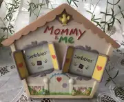 RUSS SCRIBBLES PICTURE FRAME - HOLDS (2) 2" X 2" PHOTOS - MOMMY AND ME