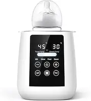 Bottle Warmer Milk Warmer, Baby Bottle Warmer Fast 48H Thermostat for Breastmilk, Formula with Accurate Temp Control, Baby Milk Warmer Food Heater with Thaw, Night Light, Bottle Warmers
