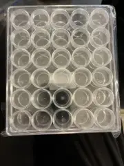 Samples Plastic Container 5 gram Empty Clear Pot Jar With Screw Lid 100 pcs