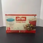 Pyrex Simply Store 10 piece Round Glass Storage Containers Set