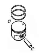 Piston Chainsaw Models MS261 Original Stihl 11410302031
