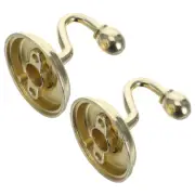 2 Pcs Useful Curtain Holdbacks Pommel Holdback Hooks Tieback Hooks
