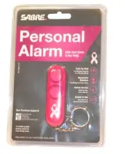 Sabre Personal Alarm Keychain Pink 120 dB Siren Audible Up to 300' PA-NBCF-01