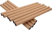 DOITOOL 10pcs Cardboard Mailing Tubes X Paper Poster Storage Tube for Shipping and Protecting Artwork Drawings Crafts and Documents