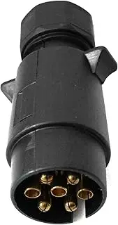 Elinz Trailer Plug 7 PIN Large Round Plastic Connector Adaptor Socket Car Caravan Boat