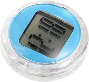 Motorcycle Instrument Clock Electronic Small Digital Clock Battery Operated Motorbike Stick on Digital Clock Clocks Dash Portable Car Desk Clock Digital Tiny Clock Sky-Blue Plastic