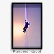 Pixel Art Poster - Sharp Climb (8 Bit Psychedelic Trippy Weird Video Game Print)