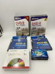 Lot Of 17 Dvd R Memorex And Fujifilm Plus Vhs-c