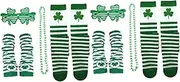 [SHERCHPRY] Irish Socks Patricks Day Eyeglasses Patricks Day Sock Gloves Women Grip Socks Patricks Day Stocking Charms Gloves Men Sun Glasses Patrick's Day Necklace Polyester Green