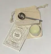Stamptitidue Wax Seal Melting Kit with 1 Stick of Ivory Wax & Keepsake Tin