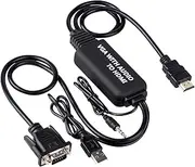 VGA to HDMI Cable, VGA to HDMI Adapter Cable with Audio for Connecting Old PC, Laptop with a VGA Output to New Monitor, Display, HDTV with HDMI Input (10Ft, Male to Male)