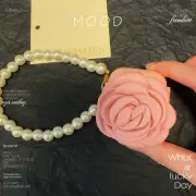 Elegant Floral AirPods Case with Pearl Wrist Strap for AirPods 1 & 2