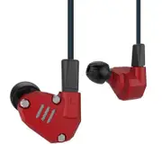ZS6 HiFi 8 Driver Earphone Dual Balanced Armature Dual Dynamic Driver Hybrid Headphone RED COLOR