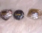 River Stones Rocks Courage Love Peace Stone Gold Desk Rock Decor Peeble Gift