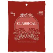 Martin Guitar M160 Classical Nylon Guitar String Silver Plated Hard Tension