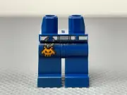 LEGO Minifigure Hips & Legs Dark Blue - Gray Belt Silver Buckle Alien Keychain