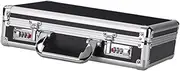 Yajuyi Aluminum Alloy Lockable Storage Case Password Lock Briefcase Storage Case for Travel, Black