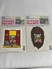 NOS Lot of 2 Sticker Frames Stickers VTG '83 Freelance Made In USA 80’s Window