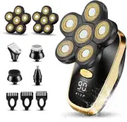 Head Shavers for Bald Men Rotary Electric Razor Cordless Shaver for Men Multifun