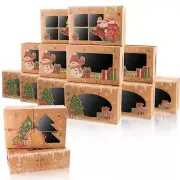 12 Pack Christmas Cookie Boxes for Gift Giving,Holiday Bakery Cupcake Boxes w...