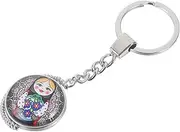 Sosoport Matryoshka Key Chains Russian Nesting Dolls Key Rings Charms Traditional Russian Souvenir Cute Russian Pendant Key Rings Party Favor for Handbags B