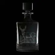 Deer 25 Ounce Whiskey Decanter With Optional Rocks Glasses