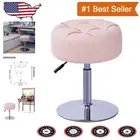 Compact 360° Swivel Vanity Stool with High-Elastic Cushion for Ultimate Comfort