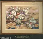 Dimensions Gold ORIENTAL SPLENDOR CREWEL Embroidery Picture KIT,Sealed.#1499