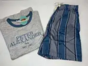 NWT PETER ALEXANDER BOYS GREY & PETROL BLUE SHORTS SET SIZE 8