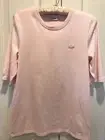 Lacoste Woman’s Blush Pink, Elbow sleeve T. Tags removed, unworn
