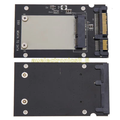 Black Mini pcie PCI-E mSATA SSD to 2.5" SATA Convertor mSATA-SATA Adapter Card U