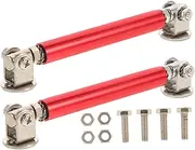 Mobestech Front Strut Rod Lip Splitter for Cars 2pcs Stainless Steel Splitter Rods Bright Red for Styling