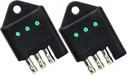 2pcs Trailer Pin Tester Pin Light Wiring Tester for Efficient Trailer Maintenance Easy Plug and Play Design Versatile Testing for Safe Driving