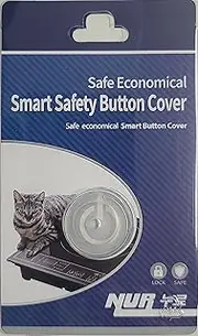Smart safety button cover for electronic devices from your pets (Translucence) - power button cover, kitchen fire protection, cook top touch button cover and baby safety lock