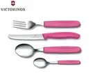 VICTORINOX 24pc PINK Steak Knife Table Cutlery Set Table Fork Spoon Tea Spoon