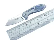 TwoSun Mini Folding Knife M390 Titanium/CF Handle Little Pocket Knife TS35-M390
