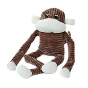 Zippypaws Spencer Crinkle Monkey Dog Toy Brown