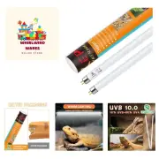 UVA Light Bulb for Reptiles, 2 Pack Lamp Tube for Bearded Dragon