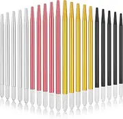 Leelosp 20 Pieces Microblading Pen Manual Eyebrow Pens Needle Holder Aluminum Microblading Hand Tools Light Microneedle Tool for Makeup Supplies Salons