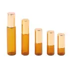 5Pcs Roll On Roller Essential Oil Bottles Refillable Perfume Makeup Containers 0