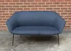 Chester - Indigo Blue Occasional Sofa - Injected High Density Foam Cushions