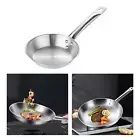 Nonstick Frying Pan Stainless Steel Skillet Fry Pan Saute Pan for Household