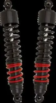 Burly 12.5in Blk Red Stiletto Hydraulic Rear Shock Dyna Super Glide Custom 05-14