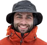 [TOP-EX] L/XL/XXL Unisex Waterproof Winter Hat, Warm Fleece Lined Bucket Hats, Outdoor Rain Hats for Cold Rainy Day, Adjustable | Packable | Windproof