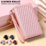 For iPhone 16 15 14 13 12 11 Pro Max Plus Case Leather Wallet Flip Cover